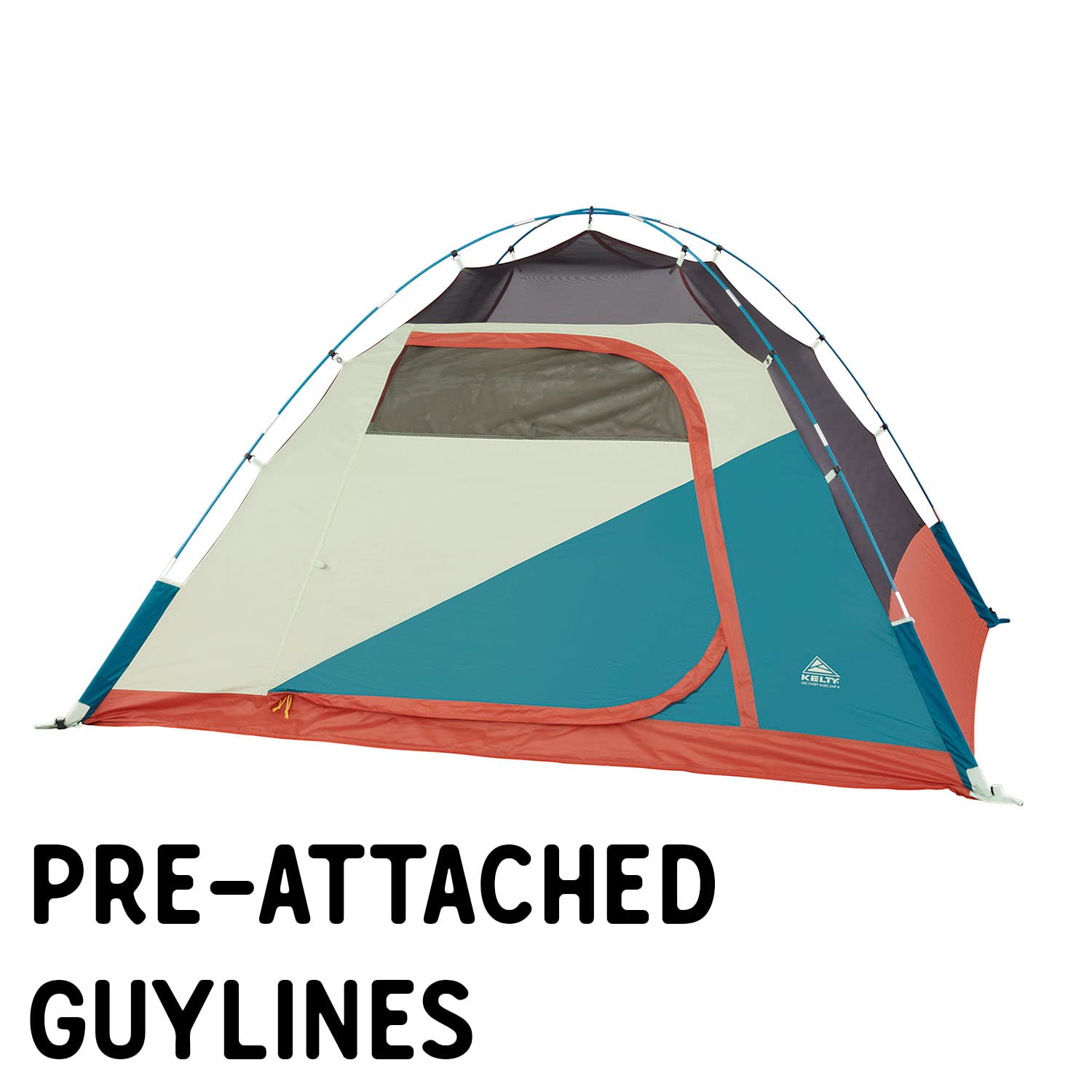 Kelty Discovery Basecamp Backpacking Tent, Camping Backpacking Shelter, Large Capacity, Fast Setup and Easy Tear Down, Stuff Sack Included