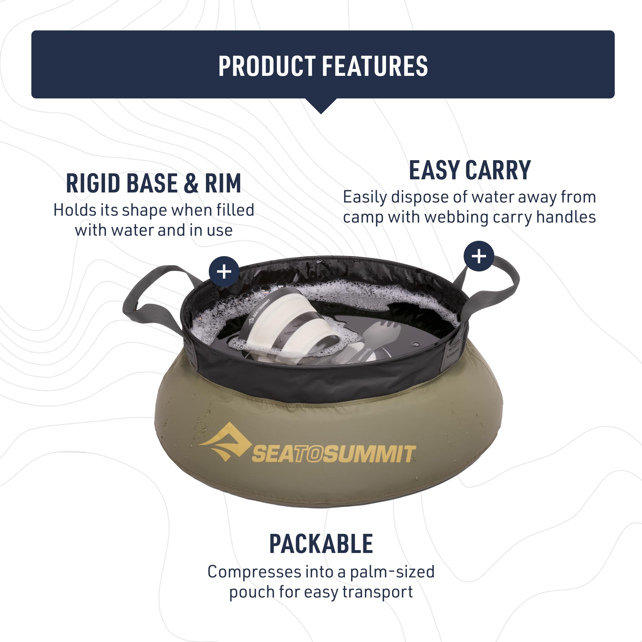 Sea to Summit Collapsible Camp Kitchen Sink, 5 Liter (v1)