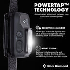 BLACK DIAMOND Spot 400 Headlamp | 400 Lumens Brightness, Dimmable | Waterproof & Durable | 3X AAA Battery Operated (Included) | Graphite