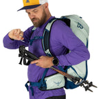 Osprey Talon 22L Men's Lightweight Hiking Backpack - Small Daypack for Travel & Camping, Black/Coal Grey