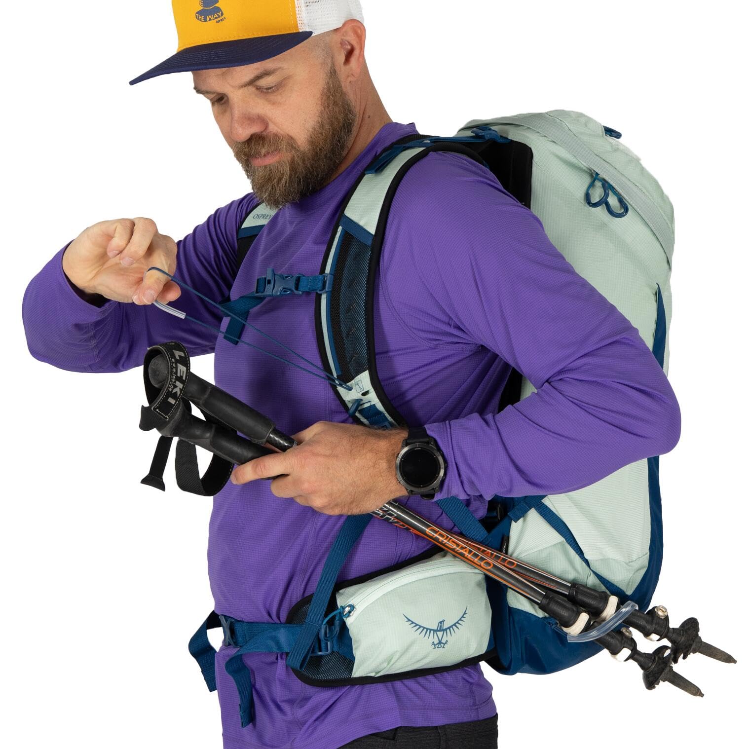 Osprey Talon 22L Men's Lightweight Hiking Backpack - Small Daypack for Travel & Camping, Black/Coal Grey