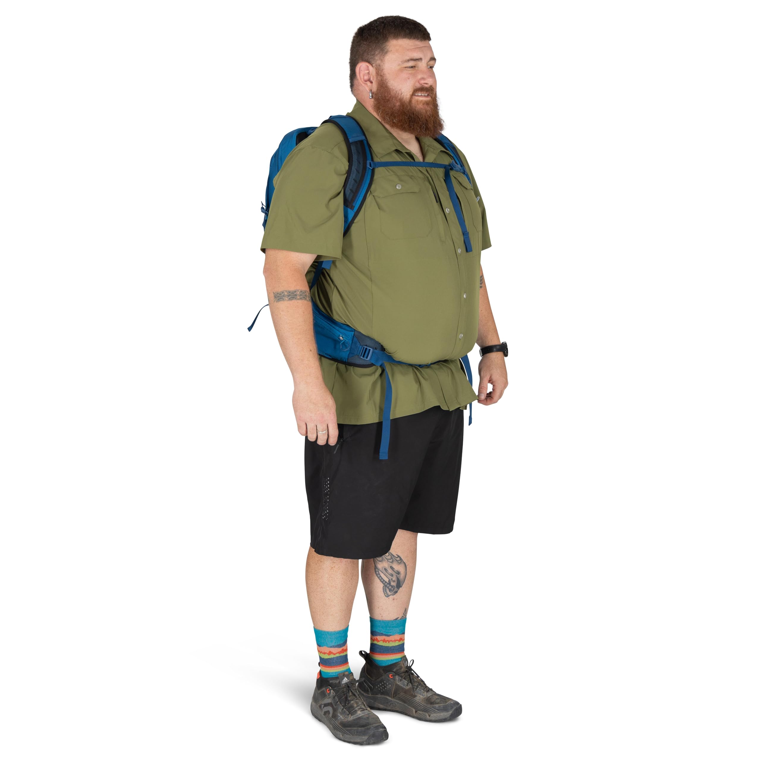 Osprey Talon 22L Men's Lightweight Hiking Backpack - Small Daypack for Travel & Camping, Black/Coal Grey