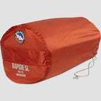 Big Agnes Rapide SL - Insulated Sleeping Pad, Ultralight, All Season Compact Backpacking and Hiking, Pumphouse Sack Included, Orange, 20x72 Regular