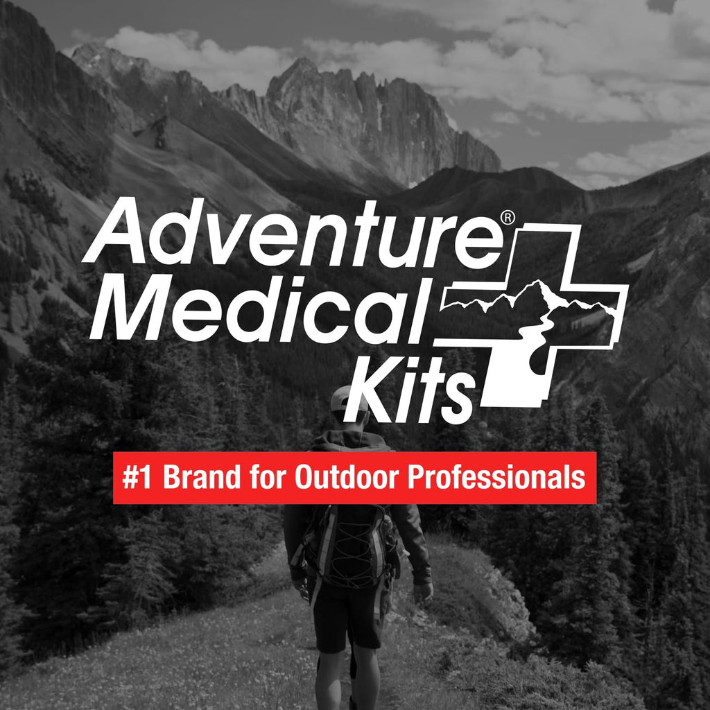 Adventure Medical Kits Mountain Series Medical Kit - Hiker - Emergency Medical First Aid Kit - For 2 People for 2 Days - Comes with a Trauma Pad, Medicine, Guide Book & More