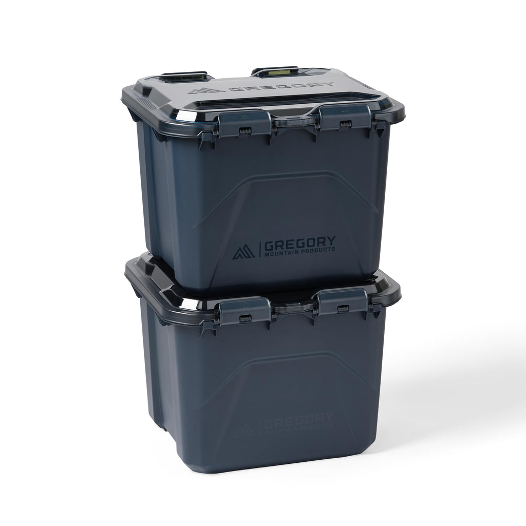 Gregory Alpaca 25L Waterproof Gear Organization/Camping Gear Box with Transparent Removable Lid, Slate Blue