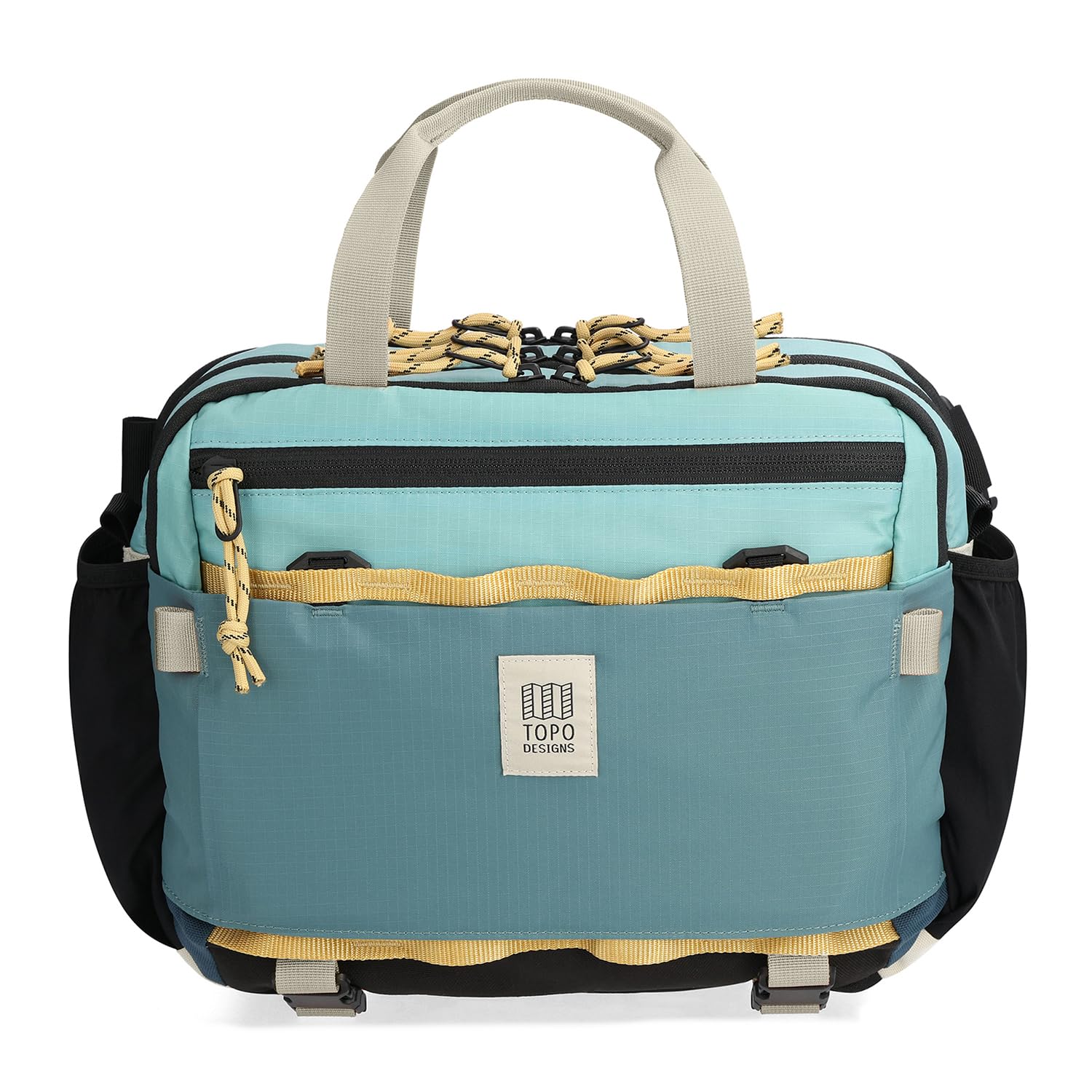 Topo Designs Mountain Cross Bag, Functional + Flexible Over Shoulder, Commuter Briefcase, Exterior Bottle Holders, Fair Trade
