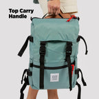 Topo Designs Rover Pack Classic - Daily Daypack for Commutes, Day Trips, Hikes, Iconic Denver Design, PFAS-Free, Fair Trade, BlueSign Backpack (Khaki/Black)