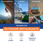 Adventure Medical Kits Mountain Series Medical Kit - Hiker - Emergency Medical First Aid Kit - For 2 People for 2 Days - Comes with a Trauma Pad, Medicine, Guide Book & More