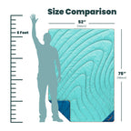 Rumpl Original Puffy 1-Person Blanket for Camping and Outdoors, Alpenglow