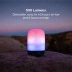 BioLite Alpenglow Multicolor USB Lantern with Rechargeable Battery and Charging Port, AlpenGlow 500
