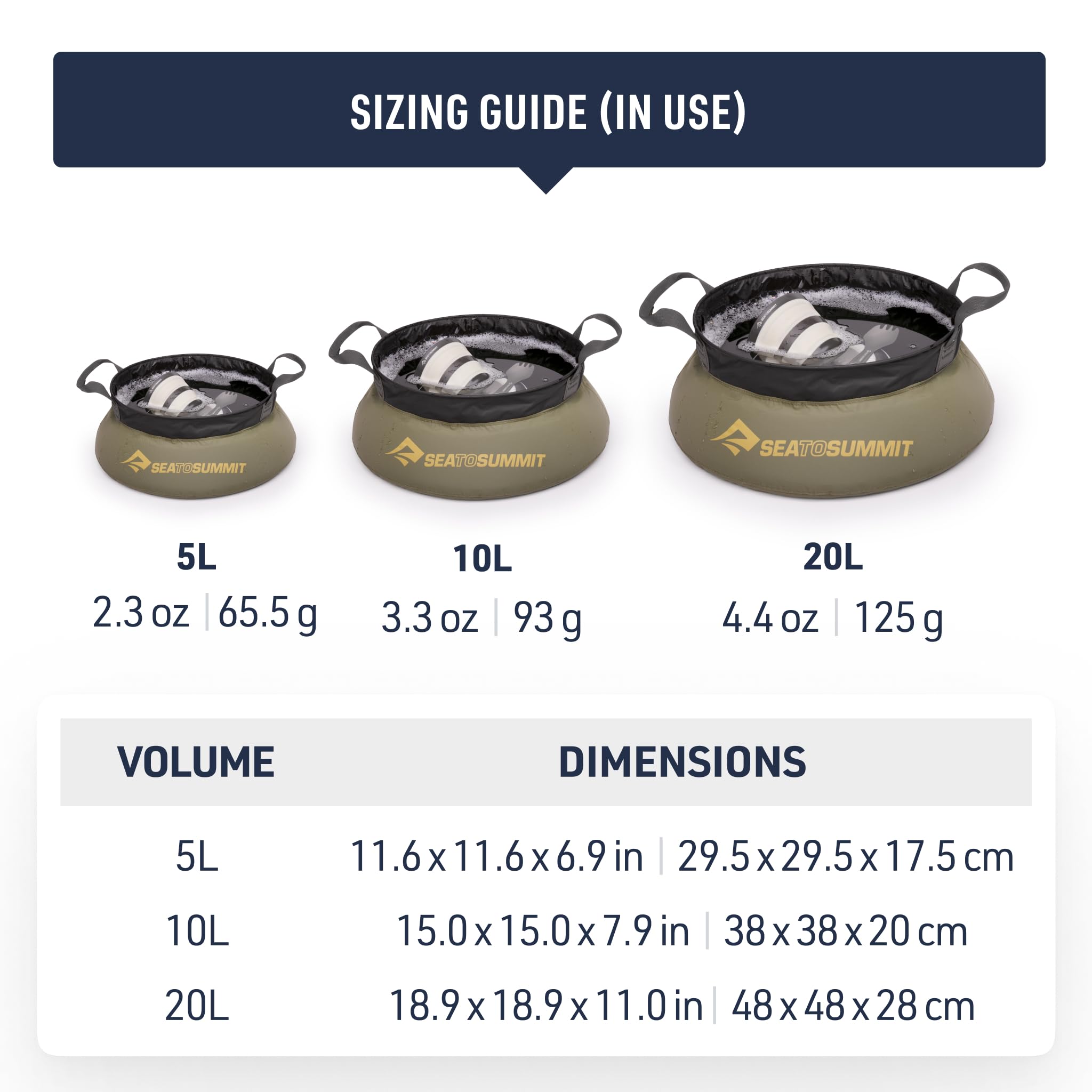 Sea to Summit Collapsible Camp Kitchen Sink, 5 Liter (v1)