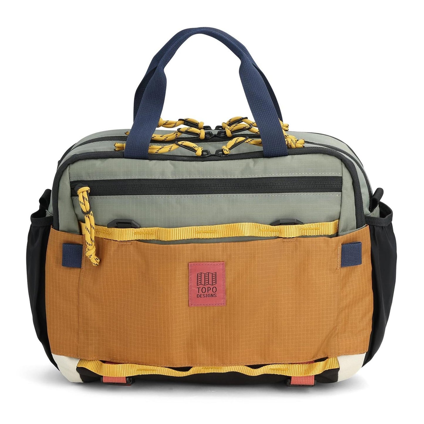 Topo Designs Mountain Cross Bag, Functional + Flexible Over Shoulder, Commuter Briefcase, Exterior Bottle Holders, Fair Trade