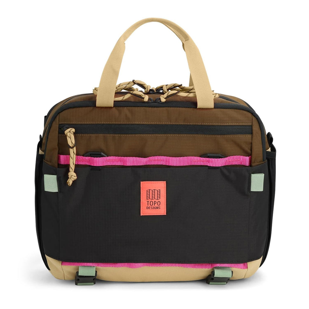Topo Designs Mountain Cross Bag, Functional + Flexible Over Shoulder, Commuter Briefcase, Exterior Bottle Holders, Fair Trade