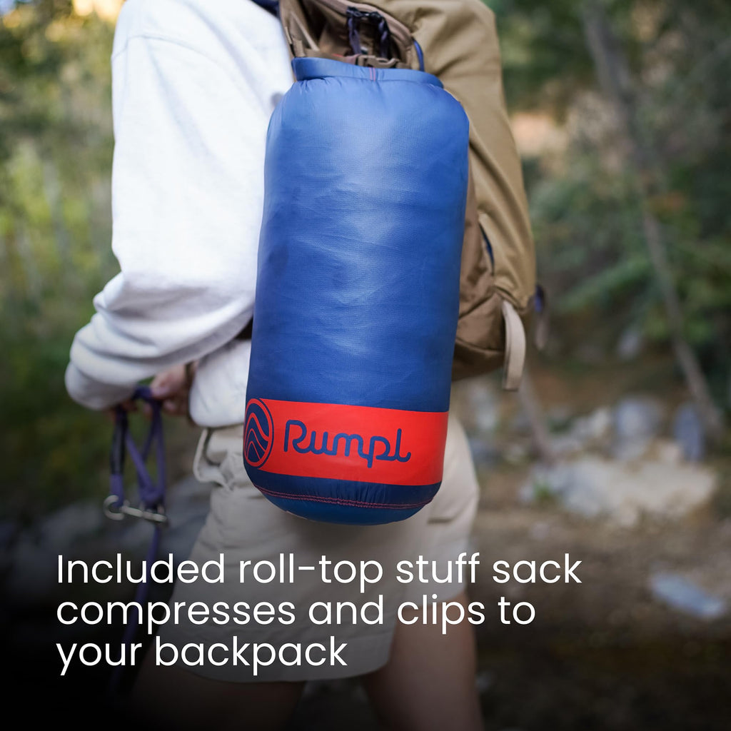 Rumpl Original Puffy 1-Person Blanket for Camping and Outdoors, Alpenglow