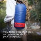 Rumpl Original Puffy 1-Person Blanket for Camping and Outdoors, Alpenglow