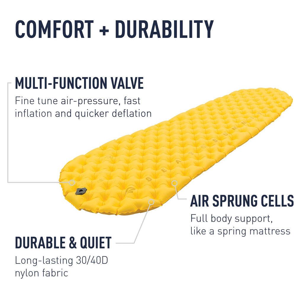 Sea to Summit Ultralight Backpacking Air Mattress, Regular (72 x 21.5 x 2 inches)