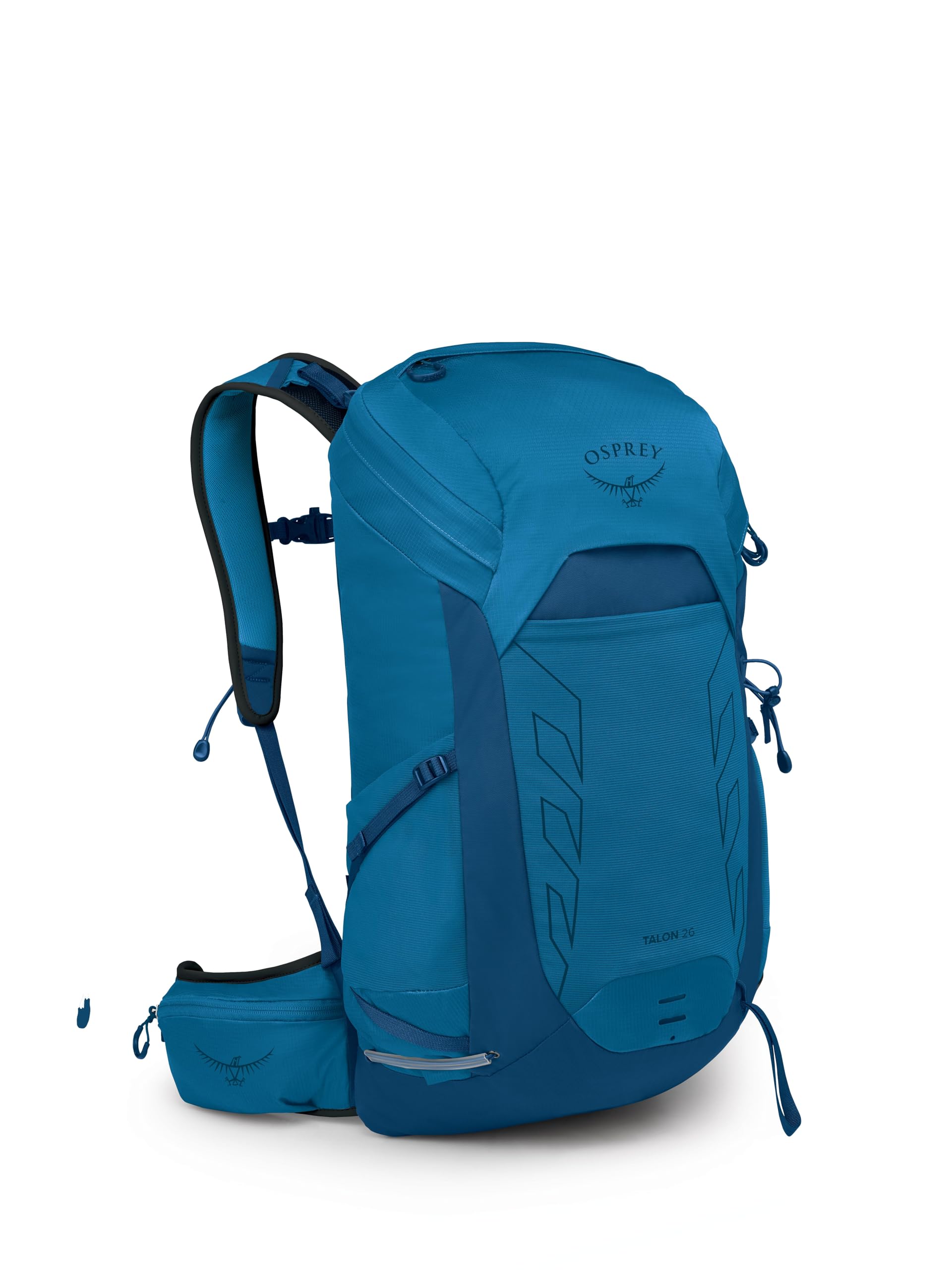 Osprey Talon 22L Men's Lightweight Hiking Backpack - Small Daypack for Travel & Camping, Black/Coal Grey