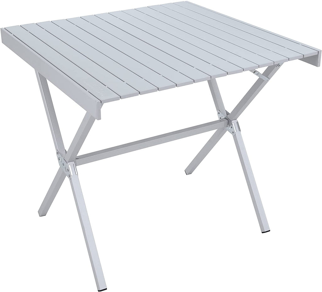 ALPS Mountaineering Folding Camping Table with Smooth Easy-to-Clean Roll Top and Sturdy and Lightweight Aluminum X Frame, Shoulder Carry Bag, 3 Sizes
