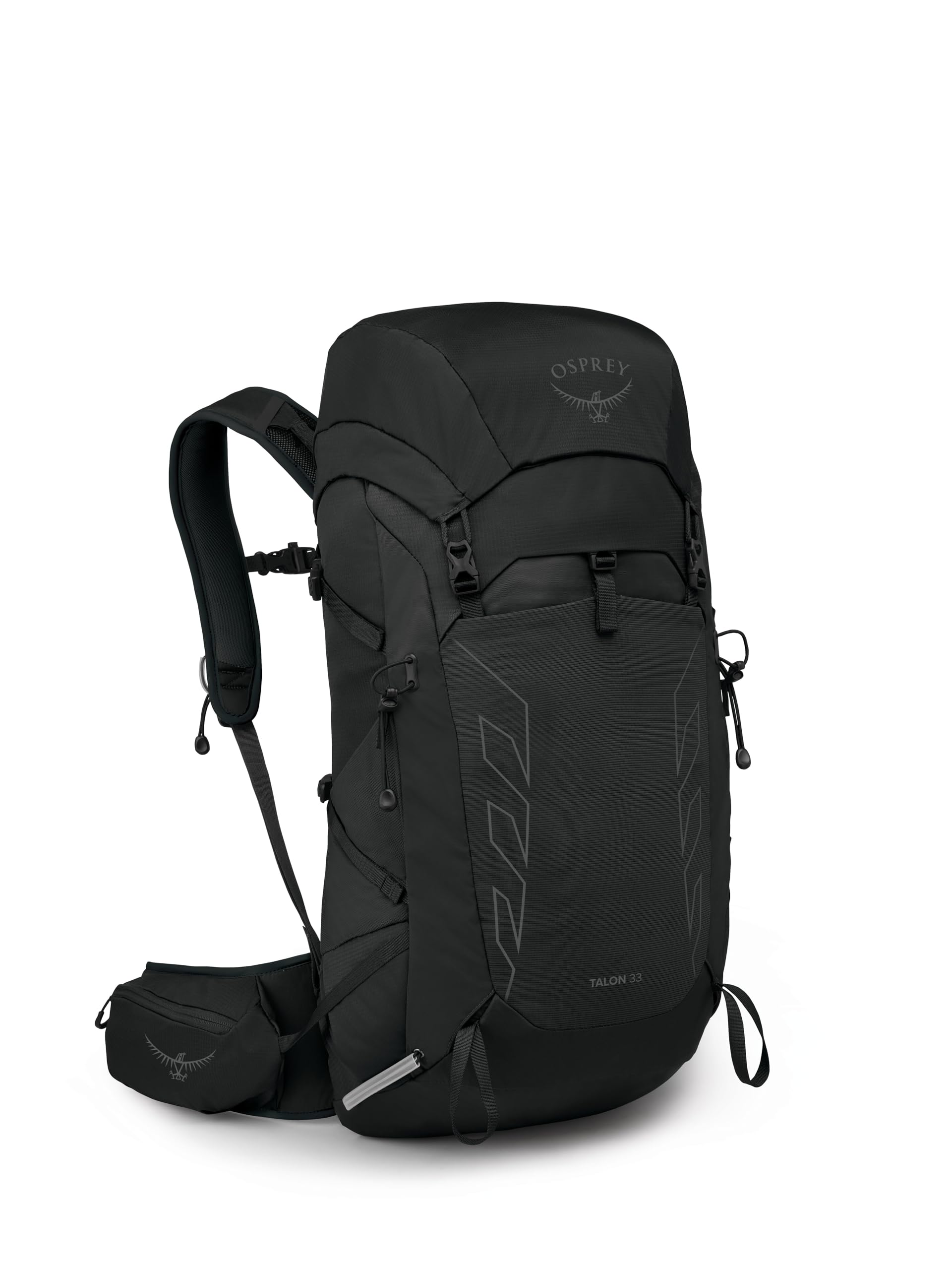 Osprey Talon 22L Men's Lightweight Hiking Backpack - Small Daypack for Travel & Camping, Black/Coal Grey