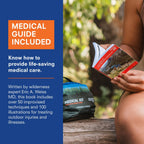 Adventure Medical Kits Mountain Series Medical Kit - Hiker - Emergency Medical First Aid Kit - For 2 People for 2 Days - Comes with a Trauma Pad, Medicine, Guide Book & More