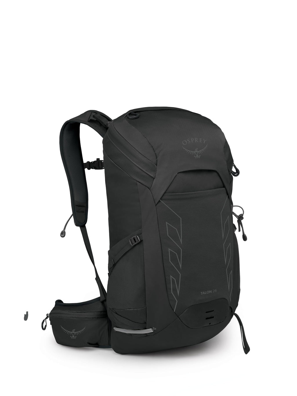 Osprey Talon 22L Men's Lightweight Hiking Backpack - Small Daypack for Travel & Camping, Black/Coal Grey