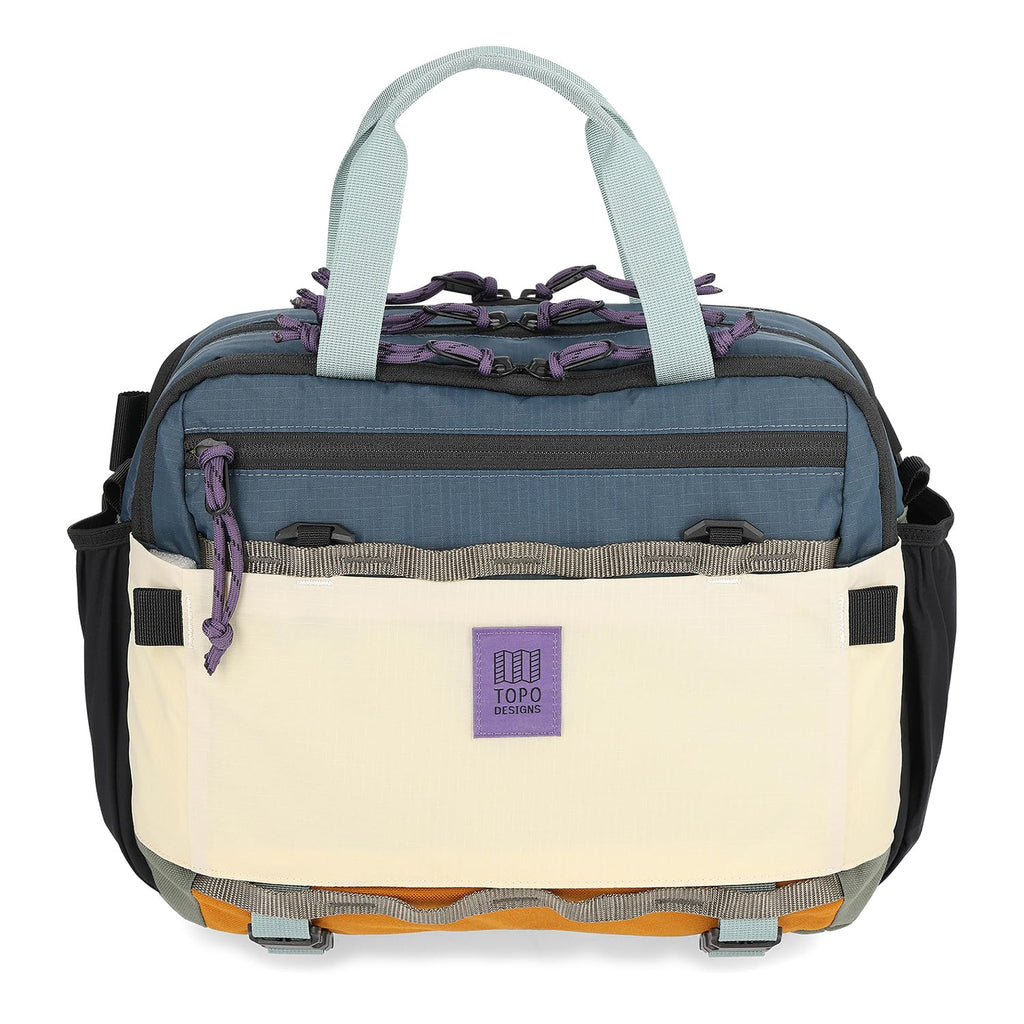 Topo Designs Mountain Cross Bag, Functional + Flexible Over Shoulder, Commuter Briefcase, Exterior Bottle Holders, Fair Trade
