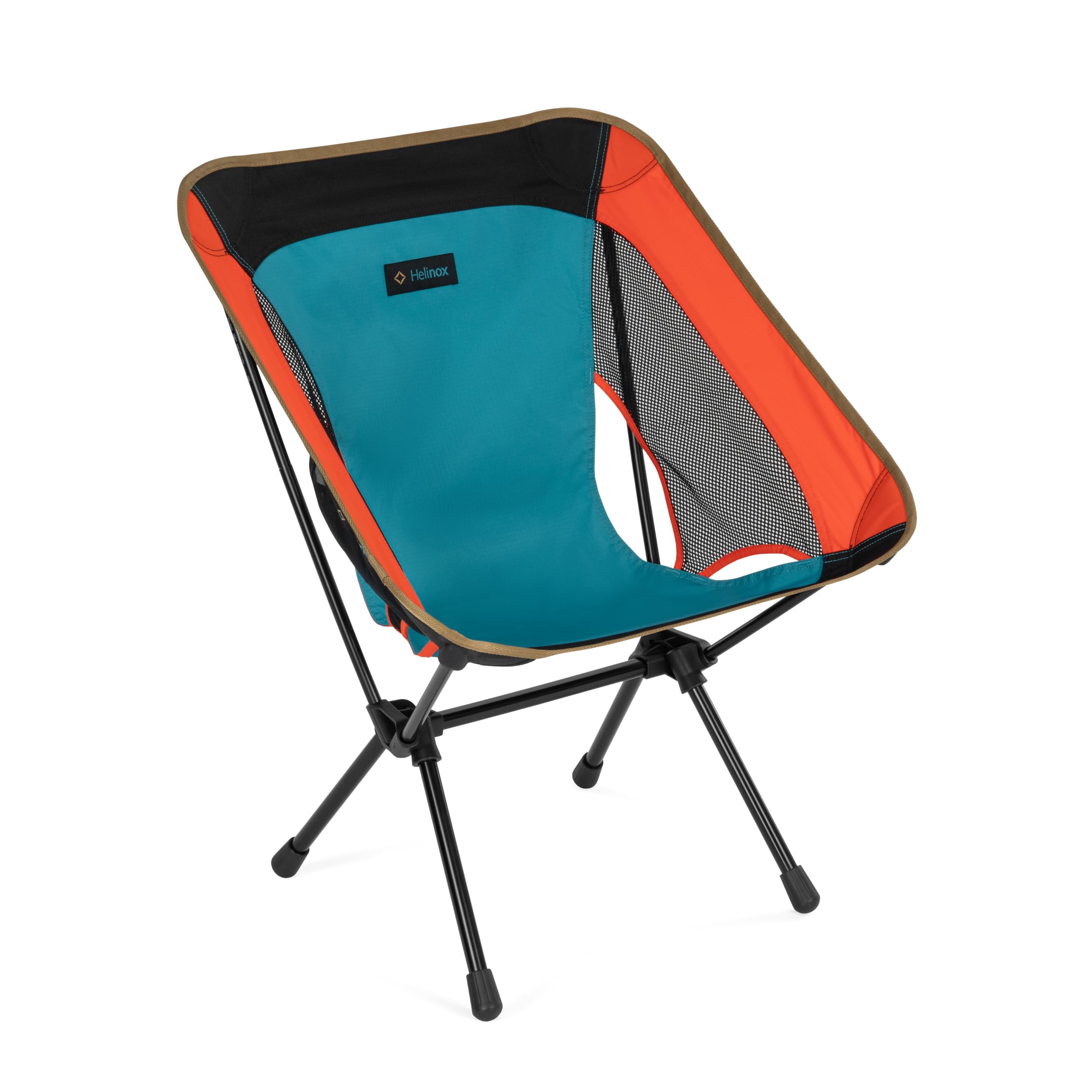 Helinox Chair One (re) High-Performance Camping Chair, Lightweight Compact Collapsible Outdoor Chairs, Backpacking, Picnic, Adventures, Black/Blue