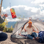 Rumpl Original Puffy 1-Person Blanket for Camping and Outdoors, Alpenglow
