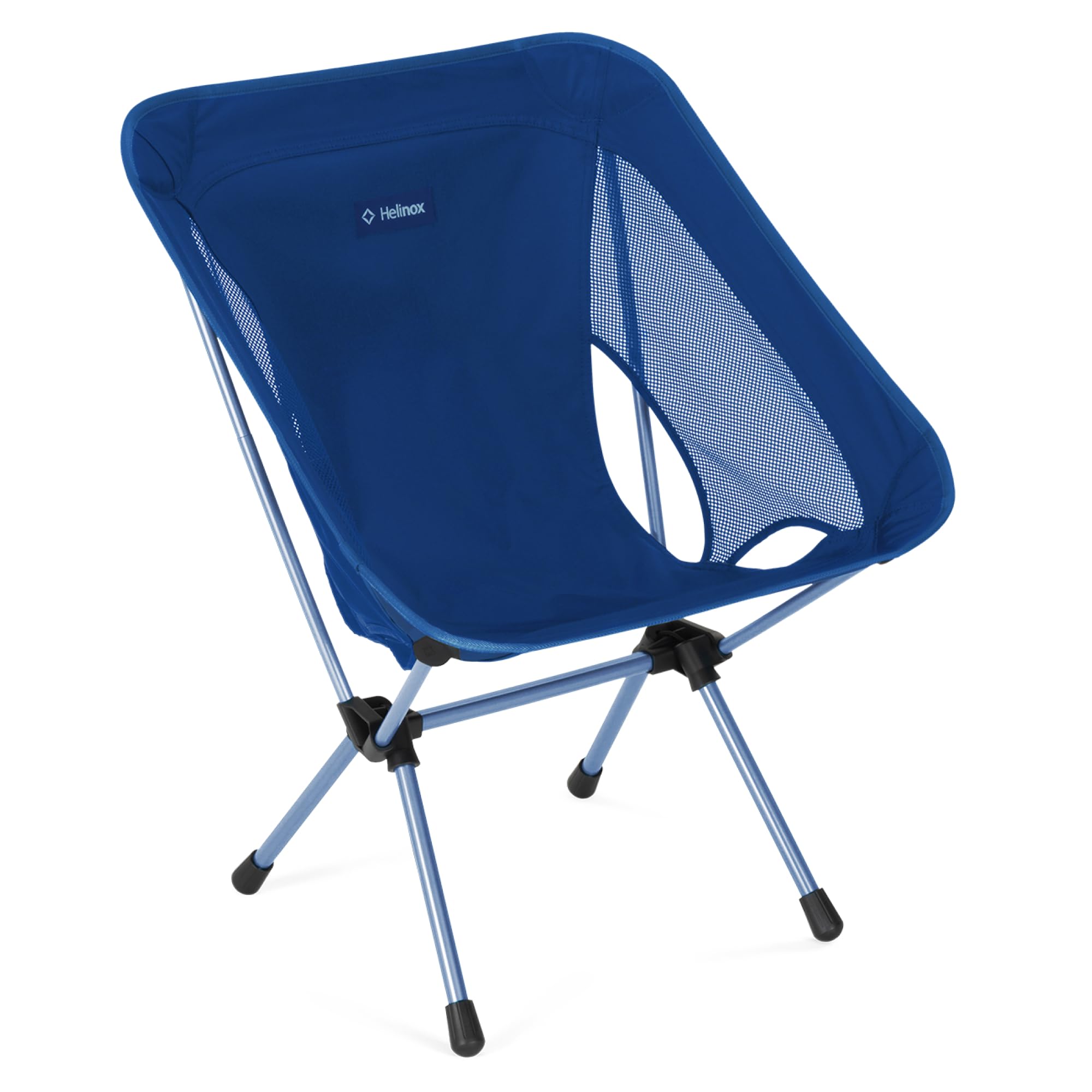 Helinox Chair One (re) High-Performance Camping Chair, Lightweight Compact Collapsible Outdoor Chairs, Backpacking, Picnic, Adventures, Black/Blue