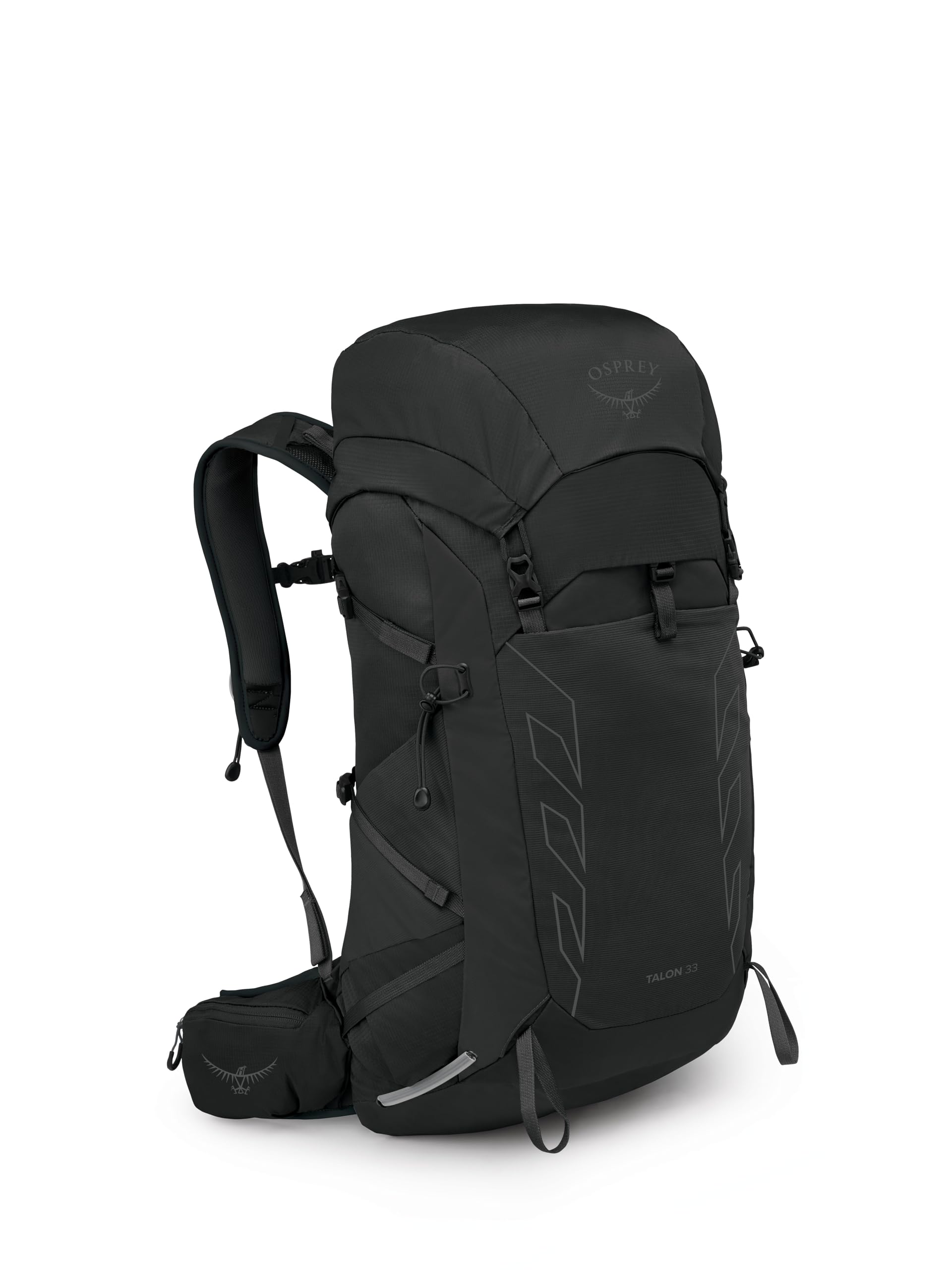 Osprey Talon 22L Men's Lightweight Hiking Backpack - Small Daypack for Travel & Camping, Black/Coal Grey