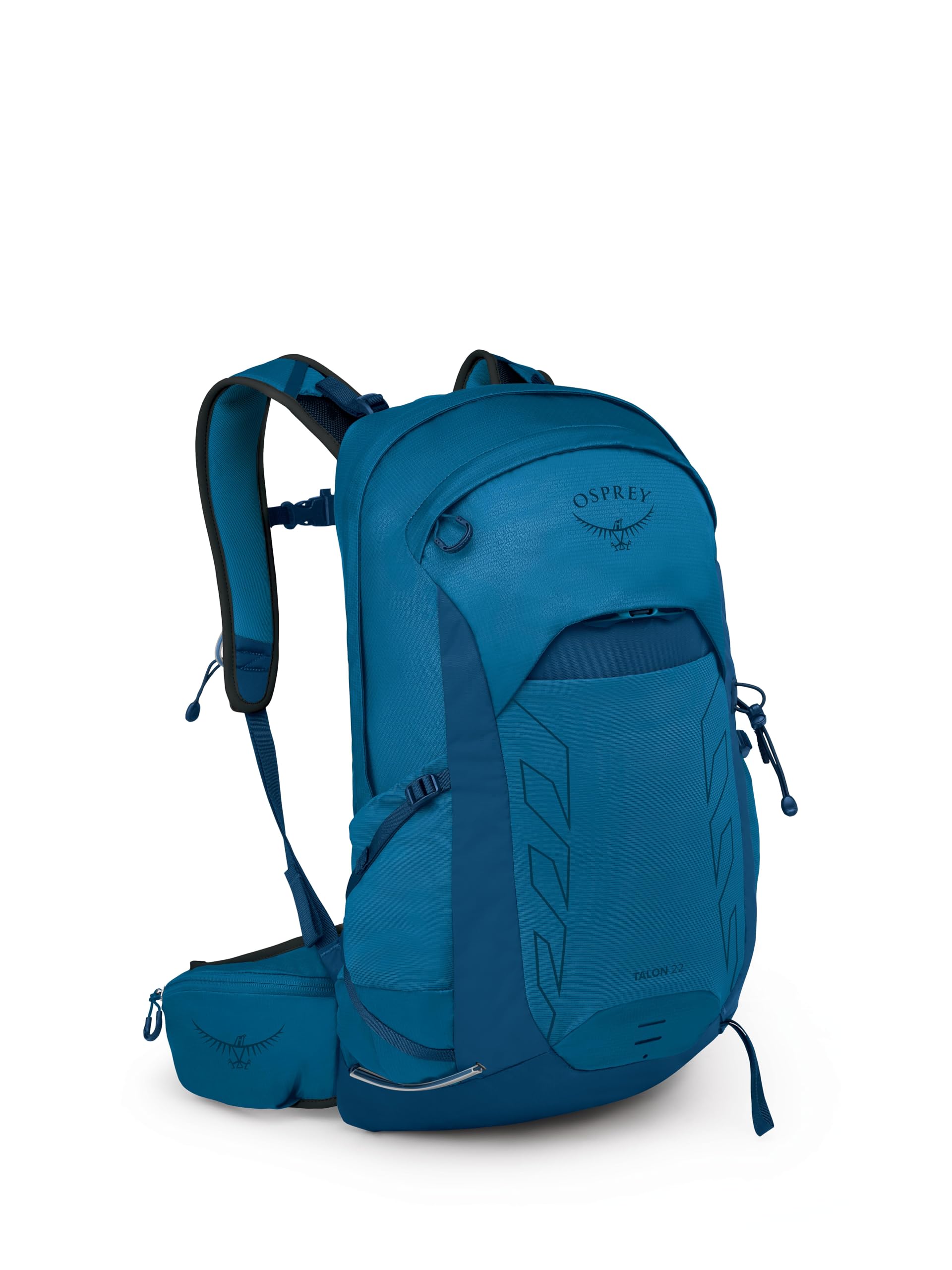 Osprey Talon 22L Men's Lightweight Hiking Backpack - Small Daypack for Travel & Camping, Black/Coal Grey