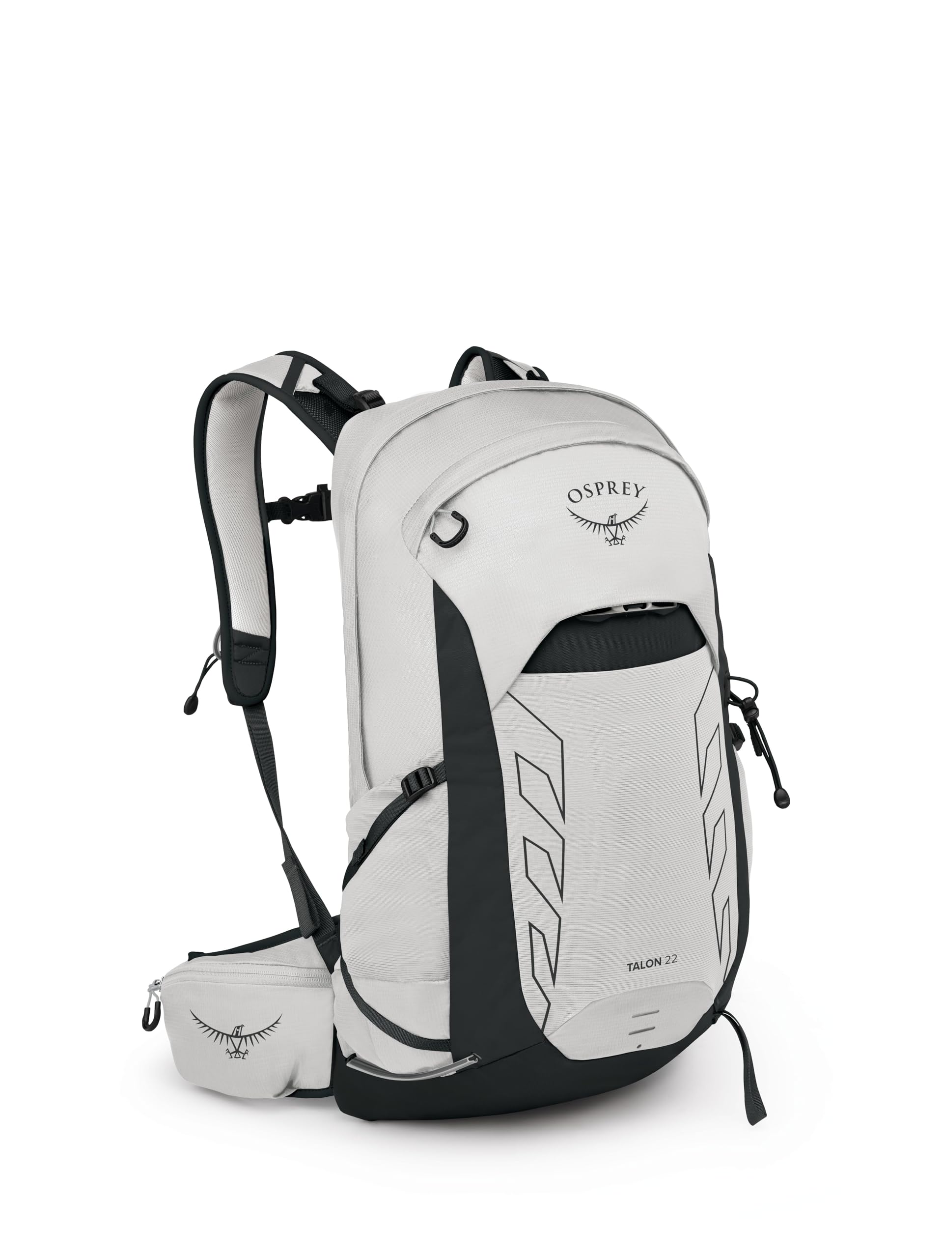 Osprey Talon 22L Men's Lightweight Hiking Backpack - Small Daypack for Travel & Camping, Black/Coal Grey
