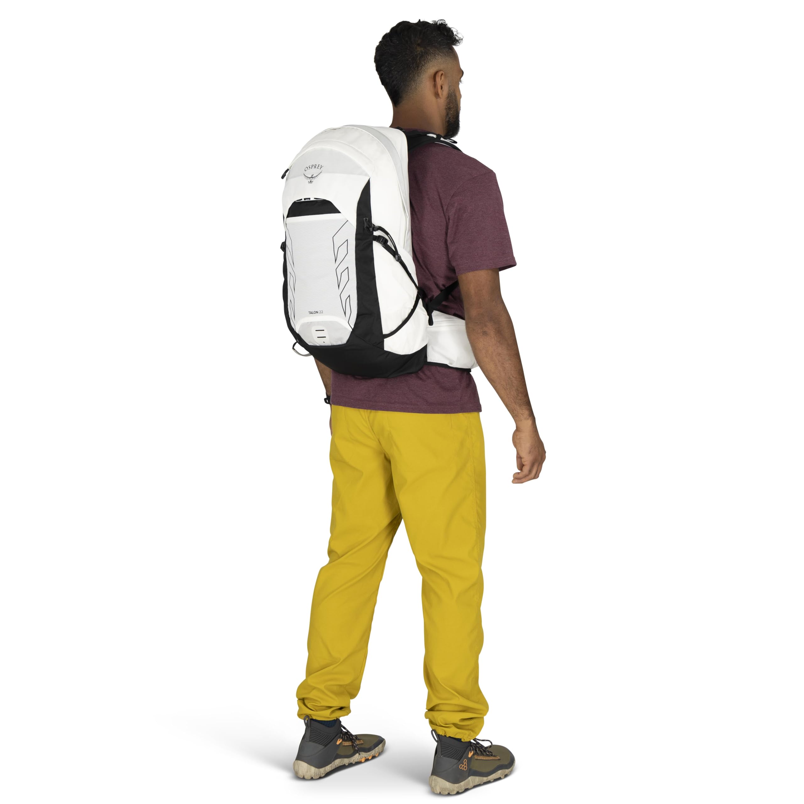 Osprey Talon 22L Men's Lightweight Hiking Backpack - Small Daypack for Travel & Camping, Black/Coal Grey