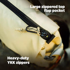 Topo Designs Rover Pack Classic - Daily Daypack for Commutes, Day Trips, Hikes, Iconic Denver Design, PFAS-Free, Fair Trade, BlueSign Backpack (Khaki/Black)