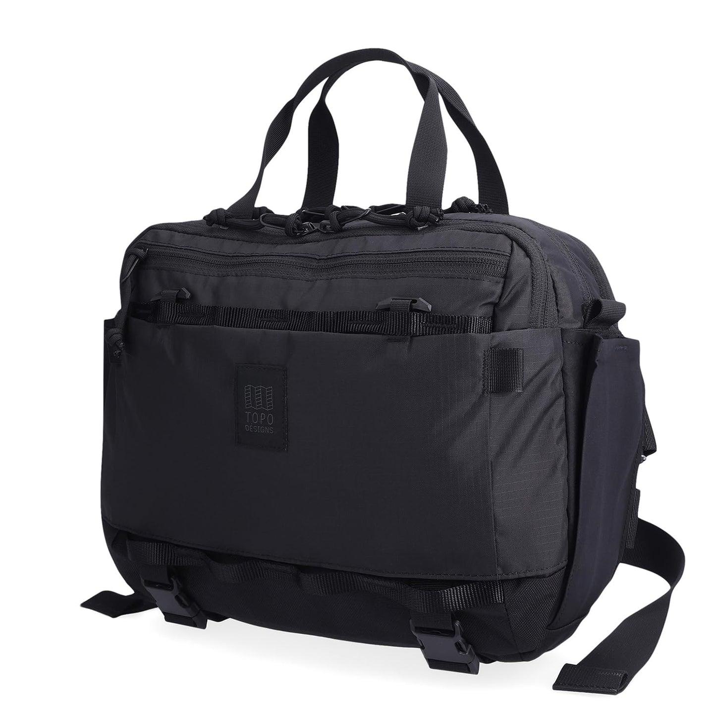 Topo Designs Mountain Cross Bag, Functional + Flexible Over Shoulder, Commuter Briefcase, Exterior Bottle Holders, Fair Trade