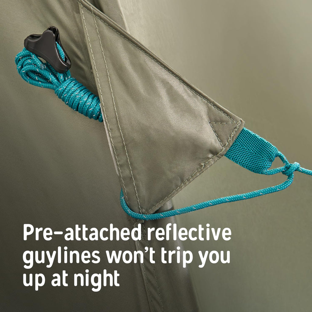 Kelty Daydreamer 4P + 6P Camping Tent, Blackout Fabric, Interior Light Diffusing Gear Loft, Standing Height, PFAS Free