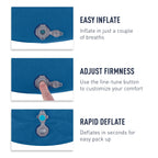 Sea to Summit Aeros Premium Inflatable Travel Pillow, Regular, Lime