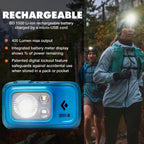 BLACK DIAMOND Spot 400 Headlamp | 400 Lumens Brightness, Dimmable | Waterproof & Durable | 3X AAA Battery Operated (Included) | Graphite