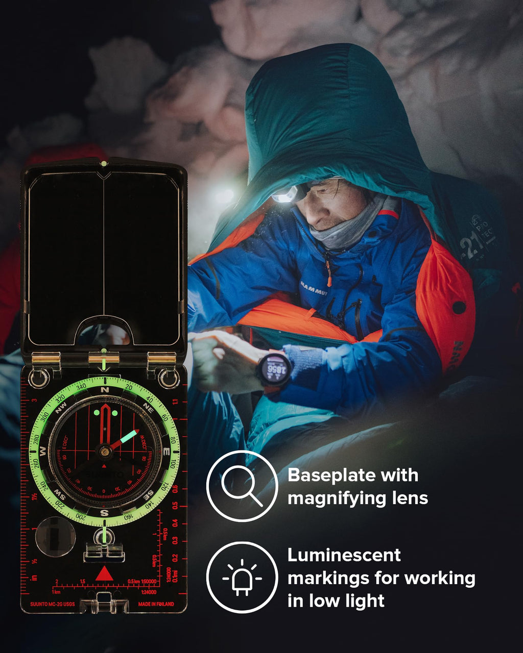 SUUNTO MC-2 Compass: Top-of-The-line Compass for Professionals & serious Hikers