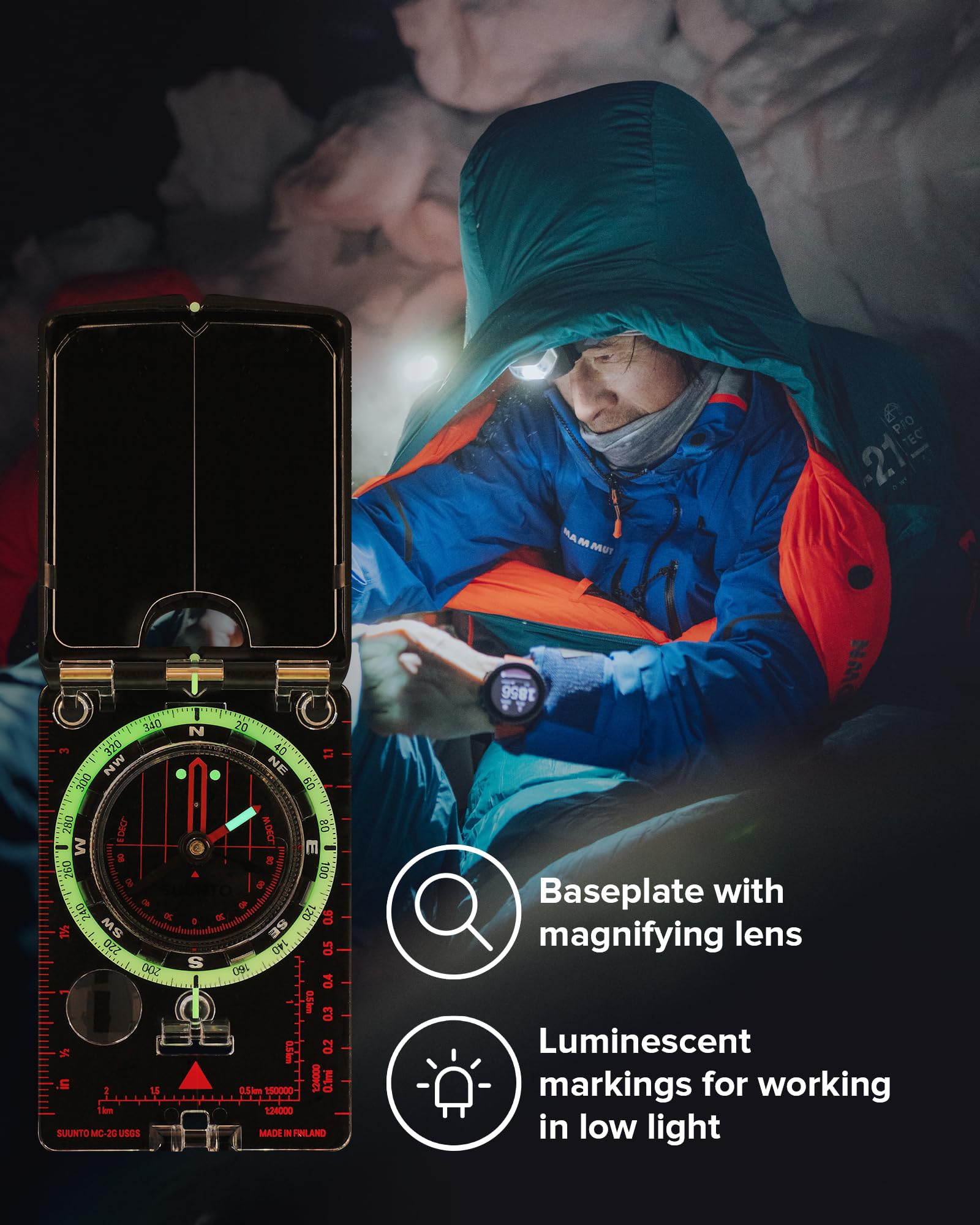SUUNTO MC-2 Compass: Top-of-The-line Compass for Professionals & serious Hikers