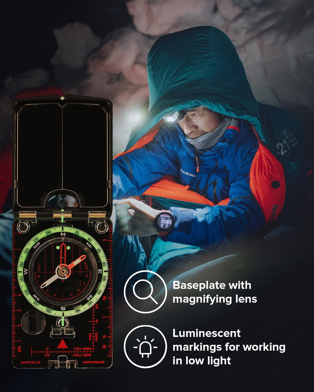 SUUNTO MC-2 Compass: Top-of-The-line Compass for Professionals & serious Hikers