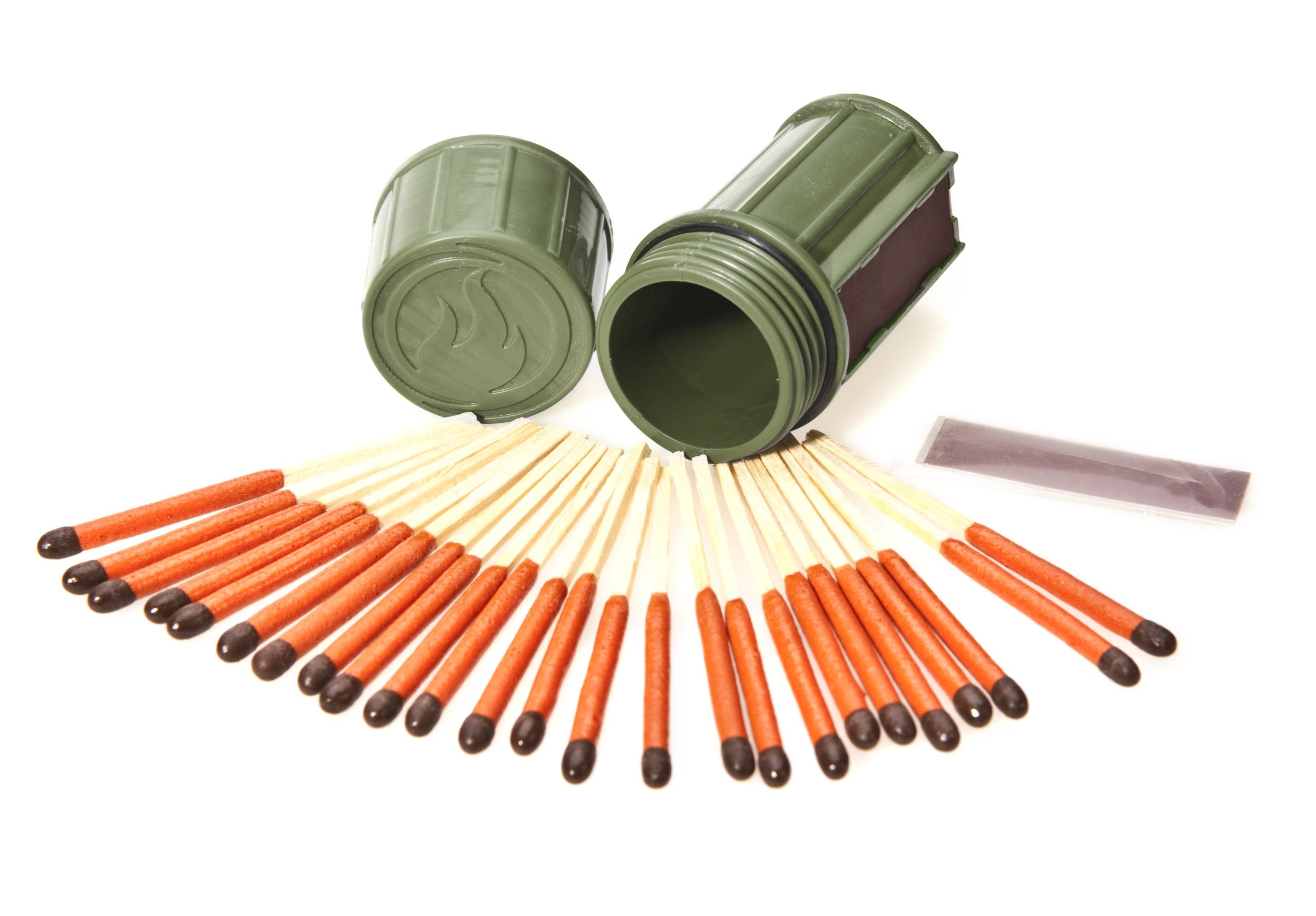 UCO Stormproof Match Kit with Waterproof Case, 25 Stormproof Matches and 3 Strikers