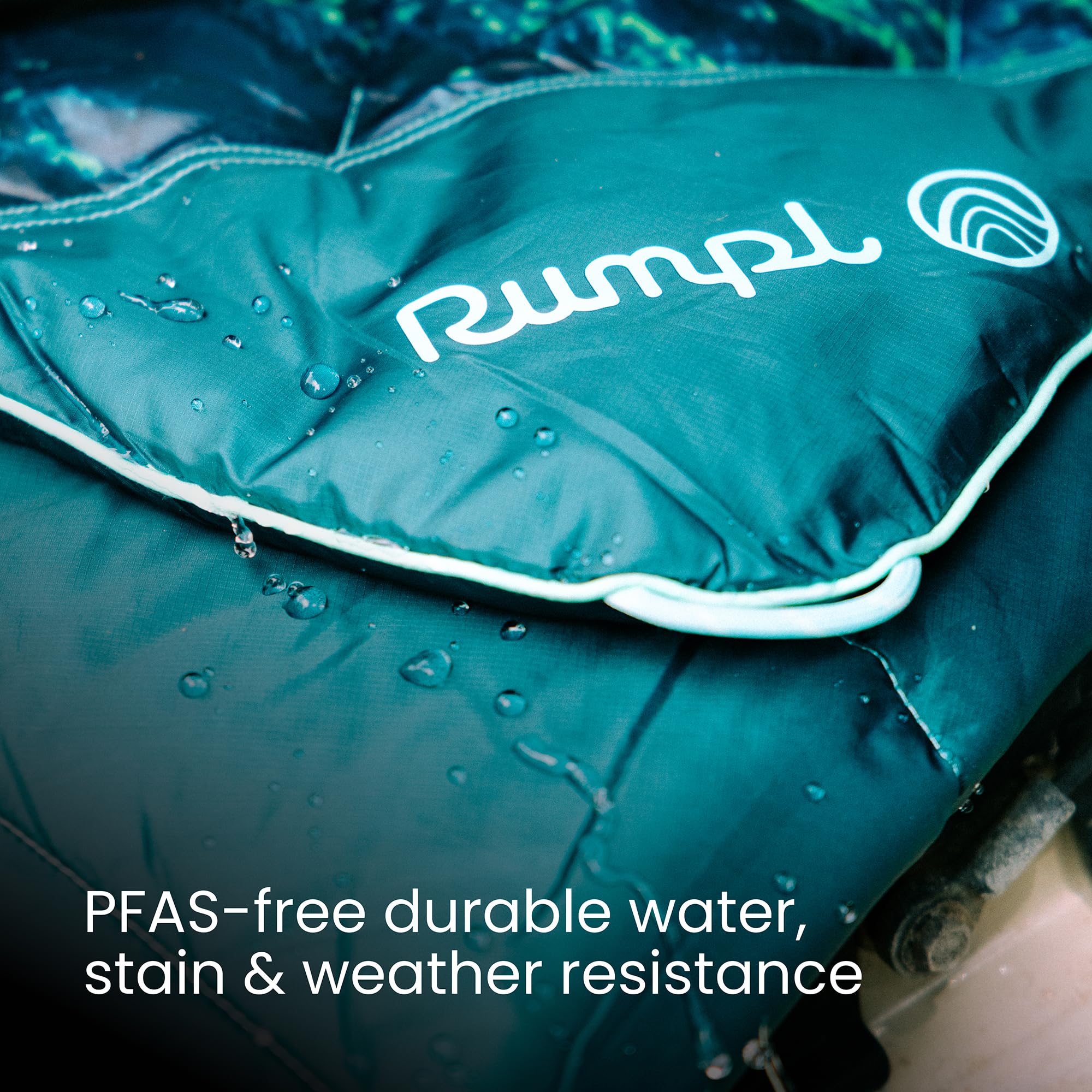 Rumpl Original Puffy 1-Person Blanket for Camping and Outdoors, Alpenglow