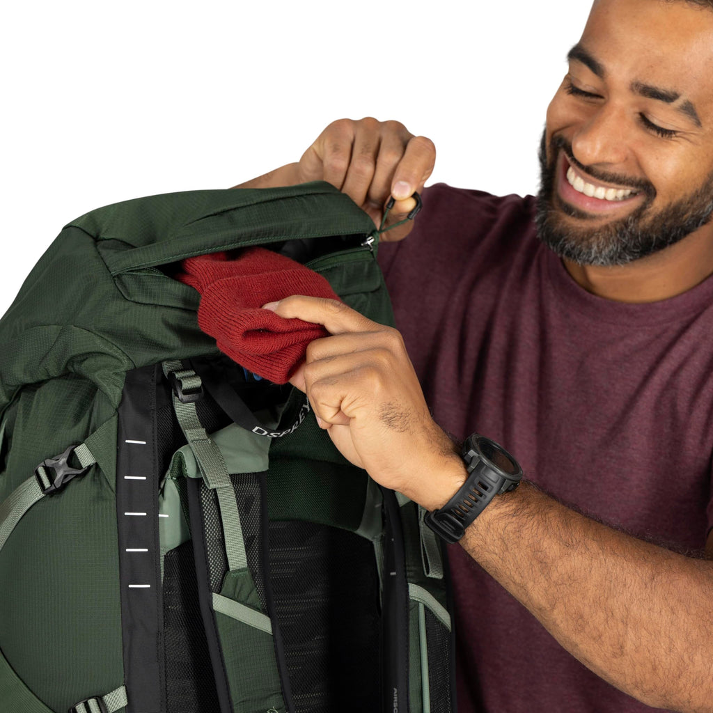 Osprey Talon 22L Men's Lightweight Hiking Backpack - Small Daypack for Travel & Camping, Black/Coal Grey