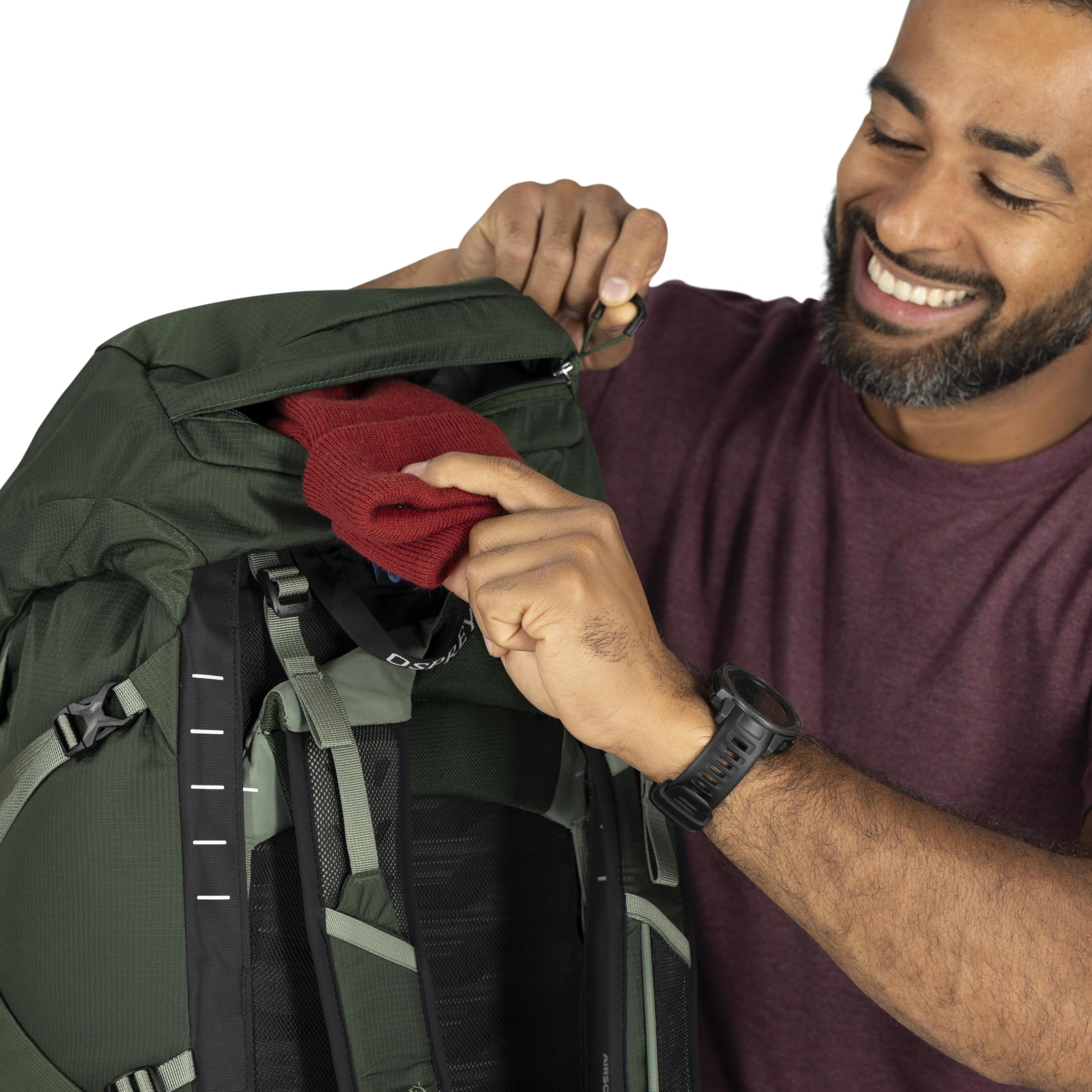 Osprey Talon 22L Men's Lightweight Hiking Backpack - Small Daypack for Travel & Camping, Black/Coal Grey