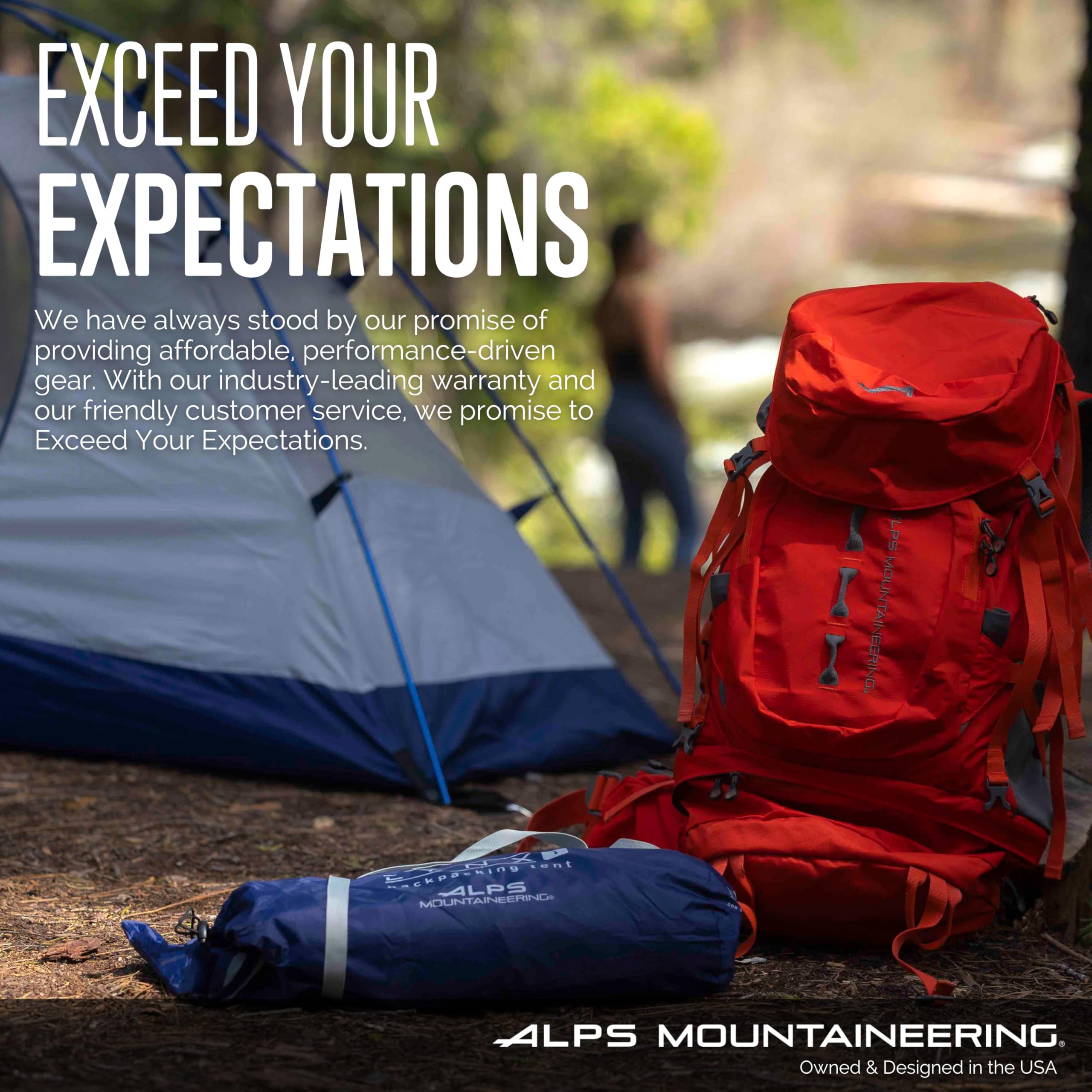 ALPS Mountaineering Folding Camping Table with Smooth Easy-to-Clean Roll Top and Sturdy and Lightweight Aluminum X Frame, Shoulder Carry Bag, 3 Sizes