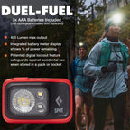 BLACK DIAMOND Spot 400 Headlamp | 400 Lumens Brightness, Dimmable | Waterproof & Durable | 3X AAA Battery Operated (Included) | Graphite