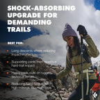 BLACK DIAMOND Trail Trekking Poles (Pair) | Lightweight Aluminum Hiking Poles | Natural, Cork, or Foam Grips | FlickLock Adjustable Shafts for All-Season Stability
