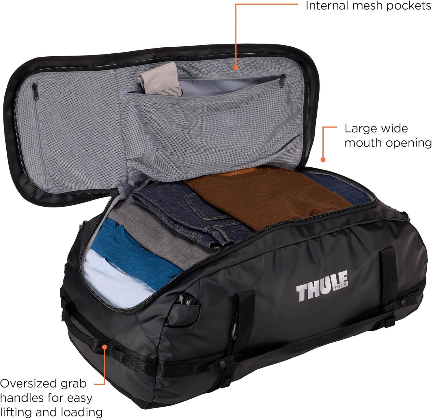Thule Chasm Duffel bag, Weather-resistant materials, Easy packing, Converts to backpack, Internal pockets, Travel-ready