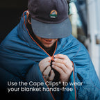 Rumpl Original Puffy 1-Person Blanket for Camping and Outdoors, Alpenglow